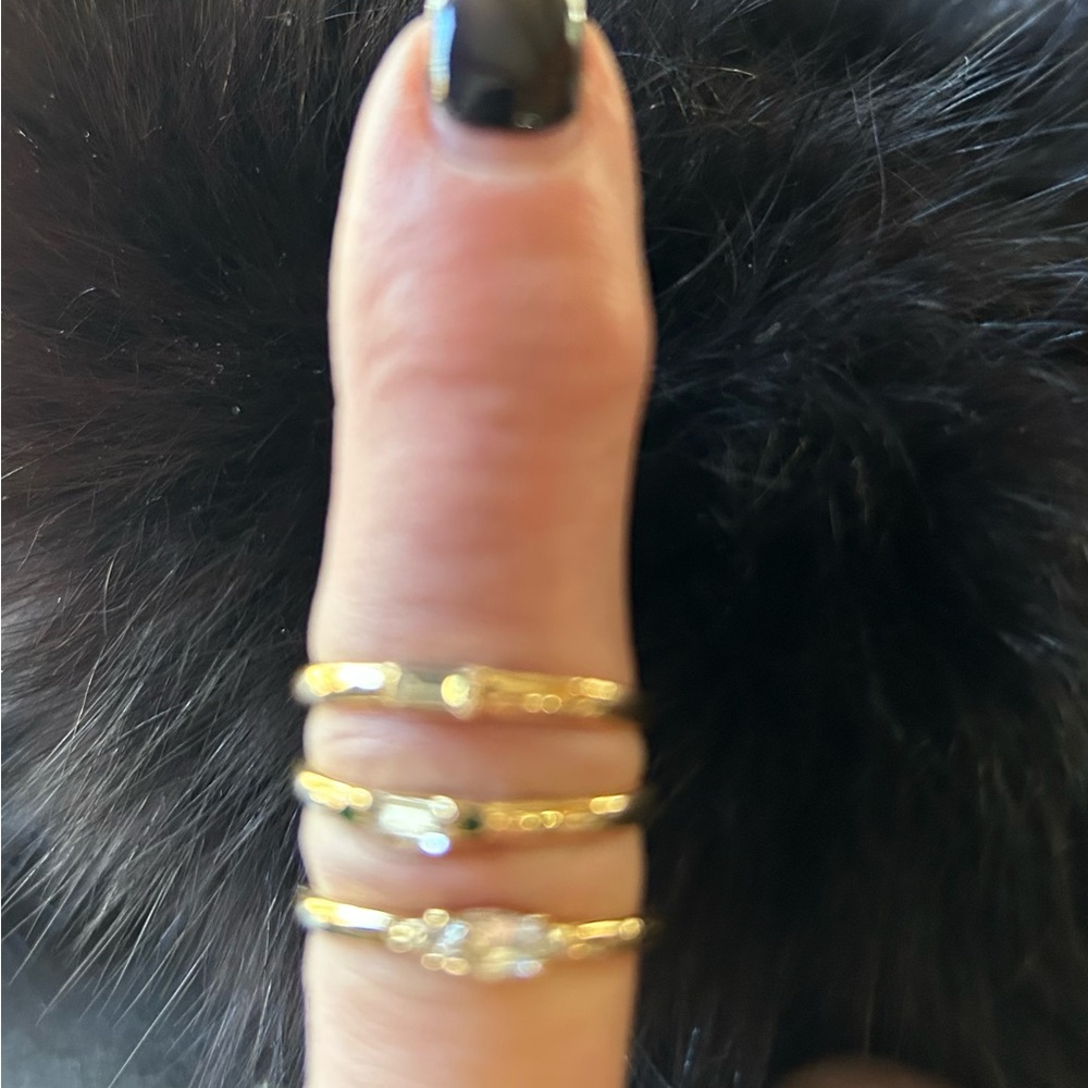 Elegant Gold Stacking Rings - Picture 3 of 9